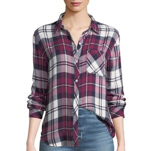 NWT Rails Hunter Plaid Button Front Shirt